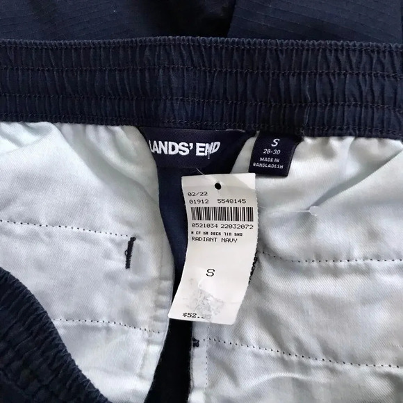 Lands' End NWT Navy Pull On Shorts Men Various - Picture 9 of 11